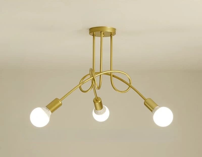 Retro żyrandol z kutego żelaza, lampa sufitowa LED, czarno-biała, z gwintem E27, oświetlenie do salonu, nowoczesna dekoracja, oprawa oświetleniowa do domu