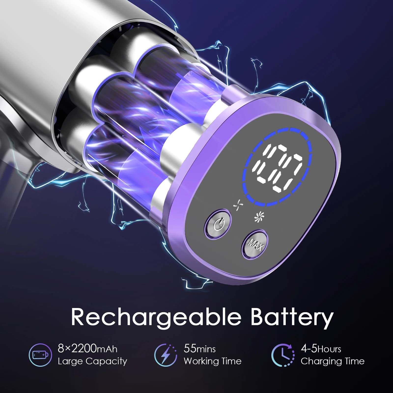 Odkurzacz bezprzewodowy Fixtfixer X7 z akumulatorem, silnik bezszczotkowy, szczotka zapobiegająca plątaniu się włosów – idealny do dywanów